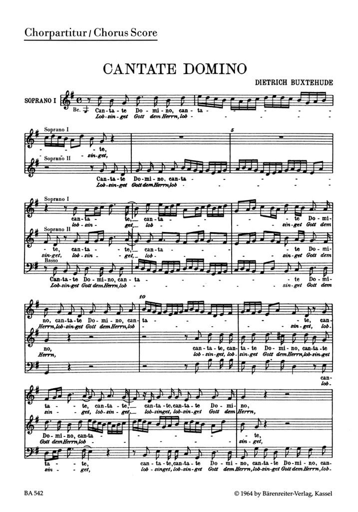 Cantate domino - Lobsinget Gott, dem Herrn